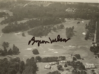 Byron Nelson Signed Augusta National Original Type I Aerial Morgan Fitz Photo PSA DNA AUTO 10