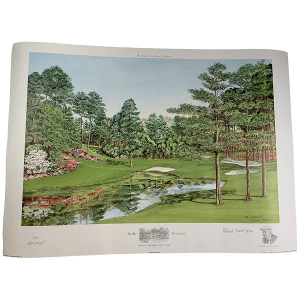 Bill Waugh and Robert Trent Jones, Augusta National 16th Hole Red Bud Signed Limited Edition 18/850 Print
