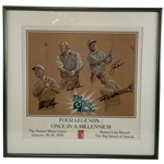 Big Three & Watson Signed 2000 Senior Skins Game Four Legends Commemorative Framed Print JSA ALOA