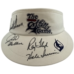 Palmer, Colbert, Floyd & Irwin Signed Senior Skin Game Visor JSA ALOA