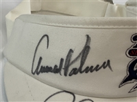 Palmer, Colbert, Floyd & Irwin Signed Senior Skin Game Visor JSA ALOA