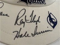 Palmer, Colbert, Floyd & Irwin Signed Senior Skin Game Visor JSA ALOA