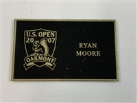 Three U.S. Open Professional Golfer Locker Nameplates
