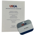 Jon Rahms 2016 US Open at Oakmont Player Invitation and Bag Tag - Low Amateur