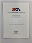 Jon Rahm's 2016 US Open at Oakmont Player Invitation and Bag Tag - Low Amateur