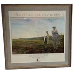 1991 Ben Hogan signed 1991 Quicksilver Open Commemorative Golf Poster after Walt Spitzmiller - Framed JSA ALOA