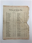 A Pair of 1951 Masters Tournament Pairing Sheets Friday and Sunday Final Round
