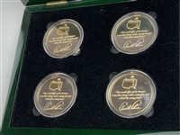 A Set of Arnold Palmer Limited Edition Masters Coins in Original Box