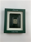 Masters Tournament Green Leather Money Clip Wallet in Original Box