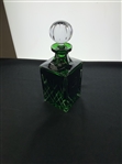 Augusta National Golf Club Masters Tournament Emerald Green Glass Decanter with Original Packaging