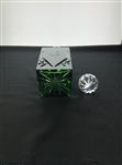 Augusta National Golf Club Masters Tournament Emerald Green Glass Decanter with Original Packaging