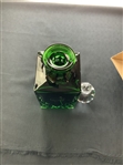 Augusta National Golf Club Masters Tournament Emerald Green Glass Decanter with Original Packaging