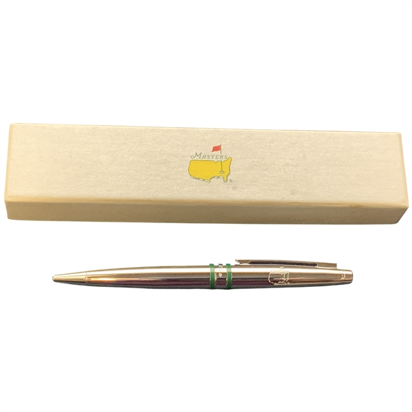 Masters Tournament Commemorative Silver Tone Ballpoint Pen with Original Box