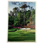 Jack Nicklaus Signed 2014 Masters Menu w/ Hole No. 13 Azalea JSA ALOA
