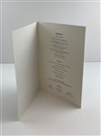 Jack Nicklaus Signed 2014 Masters Menu w/ Hole No. 13 Azalea JSA ALOA
