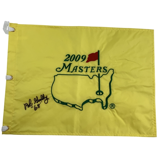 Bob Goalby signed 2009 Masters Tournament Embroidered Flag JSA ALOA