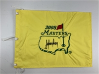 Trevor Immelman Signed 2008 Masters Pin Flag and Photo JSA ALOA