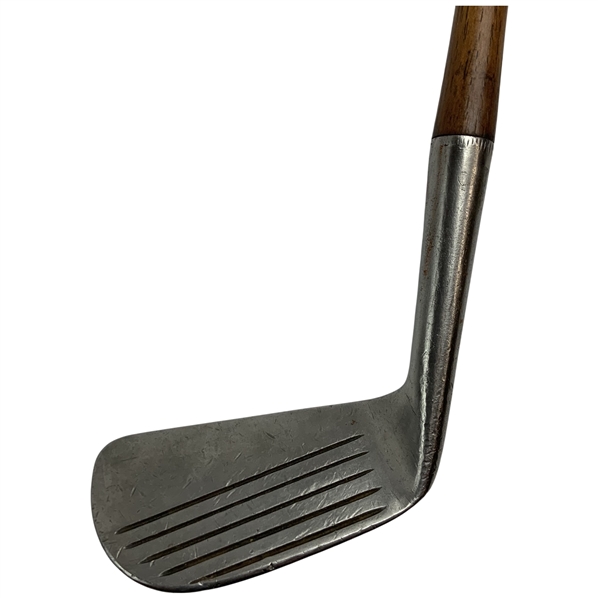 Spalding Kro-Flite Eddie Loos Lake Shore C.C. Mashie Iron Golf Club with Hickory Shaft