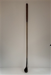 Late 19th Century Scared Head Hickory Shaft Brassie Golf Club
