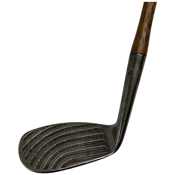 Antique Spalding Kro-Flite Dedstop Waterfall Deep Groove Hickory Shaft Pitching Wedge