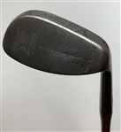 Antique Spalding Kro-Flite Dedstop Waterfall Deep Groove Hickory Shaft Pitching Wedge