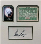 Masters Champions 1976-2000 Display w/ Signatures & Series Badges Ltd Ed #2/5 JSA ALOA