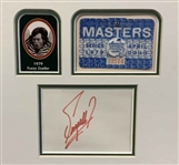 Masters Champions 1976-2000 Display w/ Signatures & Series Badges Ltd Ed #2/5 JSA ALOA