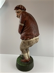 Vintage Style Painted Resin/Plaster Humorous Golfer Doorstop