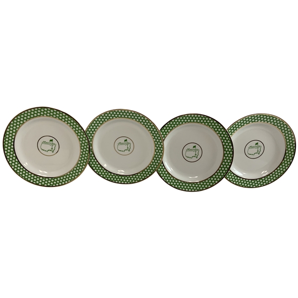 A Set of Four Masters Tournament Porcelain Cocktail Plates