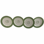 A Set of Four Masters Tournament Porcelain Cocktail Plates