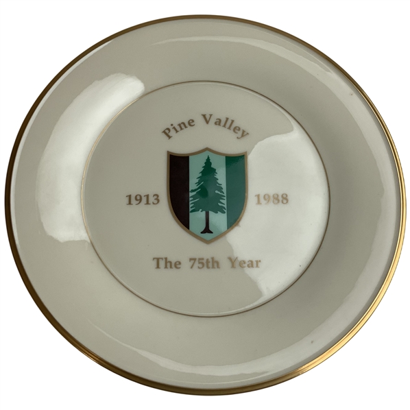 Lenox Pine Valley Golf Club 75th Anniversary Members Ltd. Ed. Porcelain Plate
