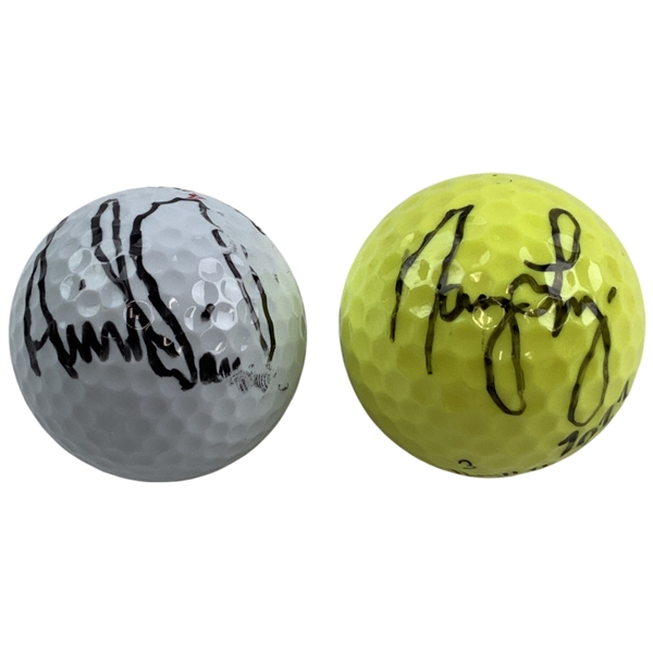 Sorenstam & Lopez Signed Golf Balls JSA ALOA