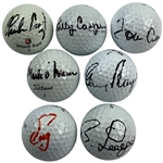 Player, Casper, Zoeller & 4 Others Masters Winners Signed Golf Balls JSA ALOA