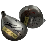 Larry Nelson & Tom Kite Signed Fairway Wood Golf Club Heads JSA ALOA