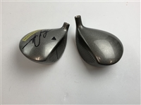 Larry Nelson & Tom Kite Signed Fairway Wood Golf Club Heads JSA ALOA