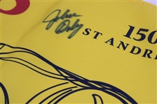 John Daly Signed 2022 OPEN Championship at St Andrews Yellow Flag JSA ALOA