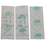 Three (3) Ben Hogan Signed Shady Oaks Country Club Receipts JSA ALOA