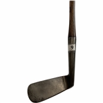 Antique Spalding Hand Forged Smooth Face Hickory Shaft Golf Iron