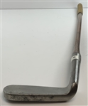 Antique Spalding Hand Forged Smooth Face Hickory Shaft Golf Iron