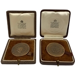 Two Walton Heath Related Medals in their Original Fitted Cases