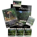 A Collection of 2008 Masters Tournament Memorabilia Including Journal, DVD, Badges, and Credential