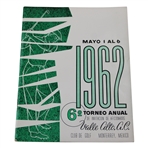 1962 Mexico 6th Annual Amateur Golf Tournament Program Monterrey Mexico