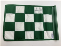 Tom Watson Signed Pebble Beach Green & White Checkered Course Flown Flag - Site of '82 US Open Win JSA ALOA