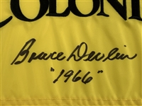 Champ Bruce Devlin signed Colonial Flag w/ '1966' & World Cup of Golf Flag JSA ALOA