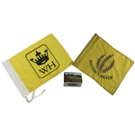 Two (2) Walton Heath Golf Club Flown Flags Two Pin Flags & Scorecard