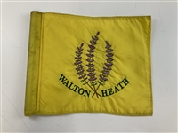 Two (2) Walton Heath Golf Club Flown Flags Two Pin Flags & Scorecard