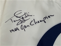 Tony Jacklin Signed Open Championship Practice Round Used Flown Flag w/ '1969 Open Champion' JSA ALOA
