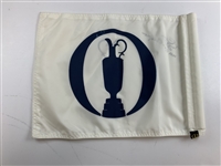 Tony Jacklin Signed Open Championship Practice Round Used Flown Flag w/ '1969 Open Champion' JSA ALOA