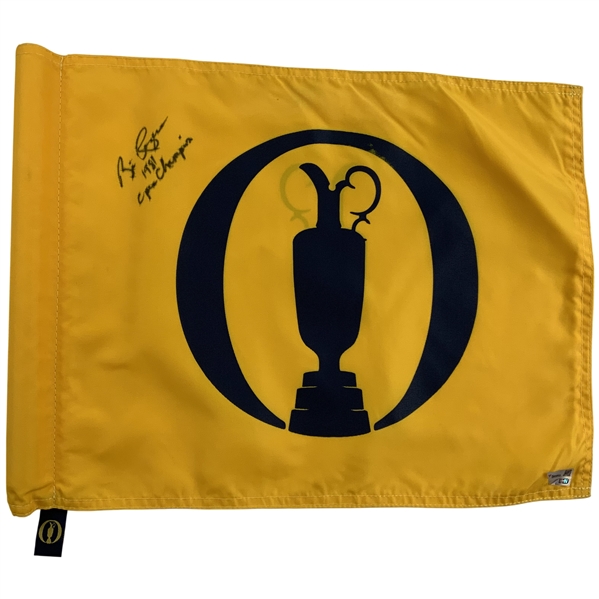 Bill Rogers Signed Open Championship Flown Used Flag w/ 1981 Open Champion JSA ALOA