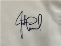 Justin Leonard Signed Royal Troon Course Flown Flag - Site of 1997 Open Win JSA ALOA